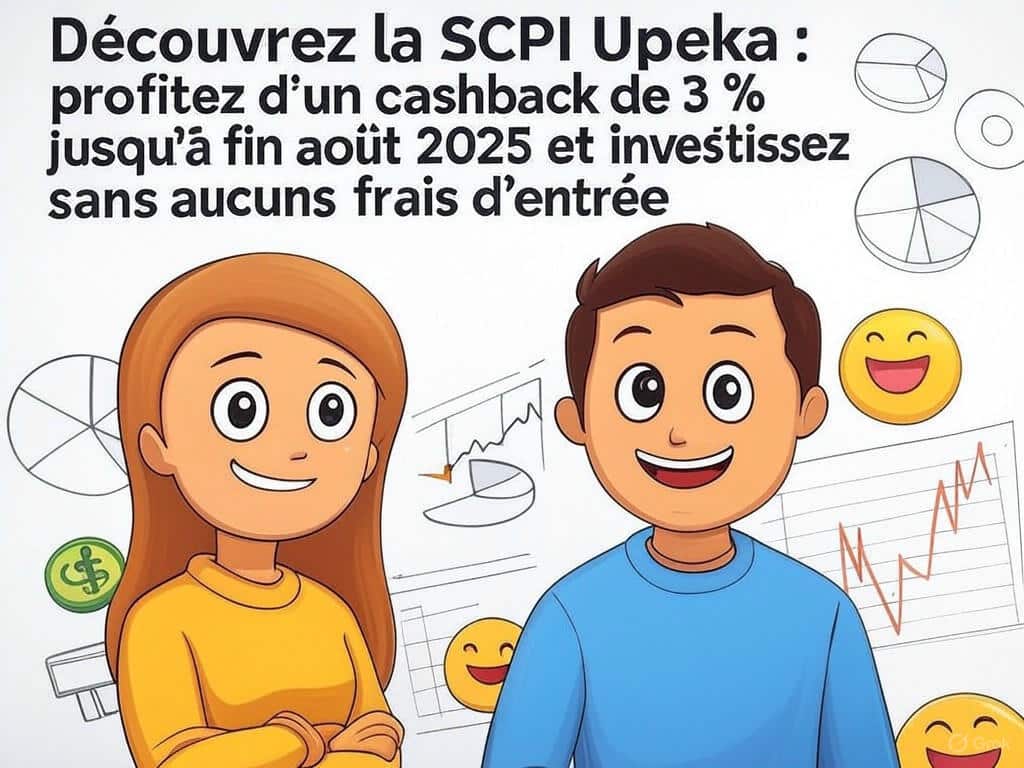 explorez la scpi upeka et bénéficiez d'un cashback attractif de 3 % jusqu'à la fin août 2025. investissez sereinement sans payer de frais d'entrée et maximisez vos rendements dès aujourd'hui.