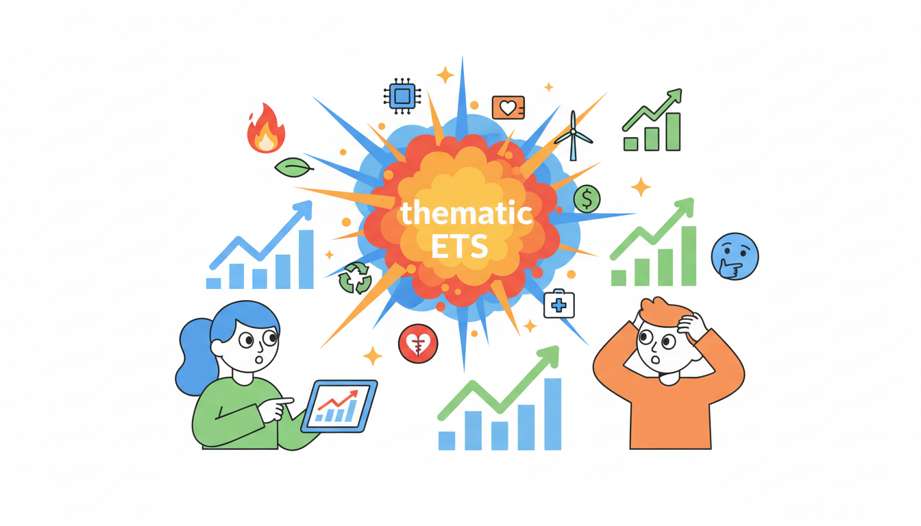 découvrez comment l'explosion des etf thématiques bouleverse l'investissement et remet en question la place de la gestion active dans les portefeuilles modernes.