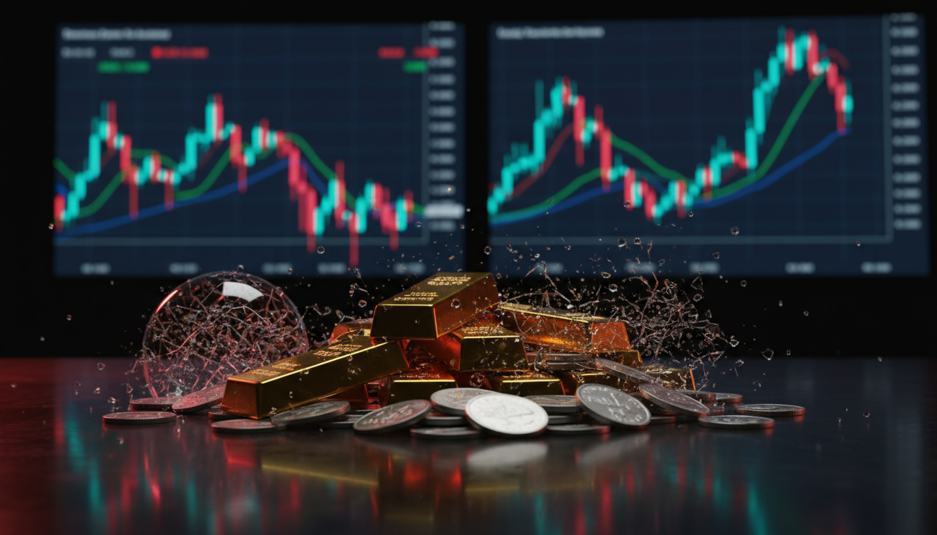 analyse approfondie du marché de l'or et de l'argent : risques et perspectives d'un possible éclatement imminent de la bulle financière.