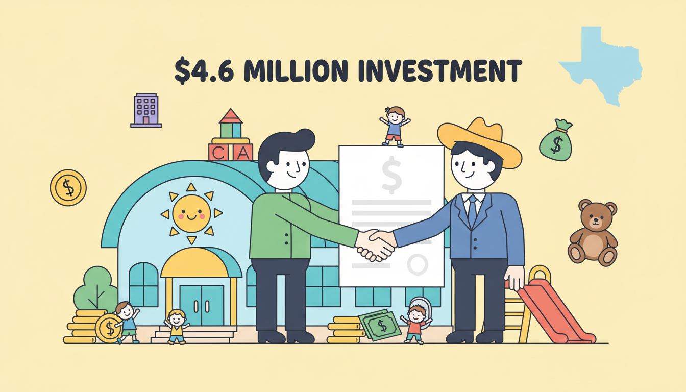 principal inside investit 4,6 millions de dollars pour acquérir une crèche au texas, renforçant ainsi sa présence dans le secteur de la garde d'enfants.