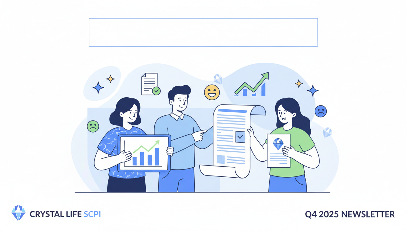 découvrez le bulletin trimestriel captivant cristal life du 4e trimestre 2025 de la scpi, avec des analyses approfondies et les dernières actualités du marché.