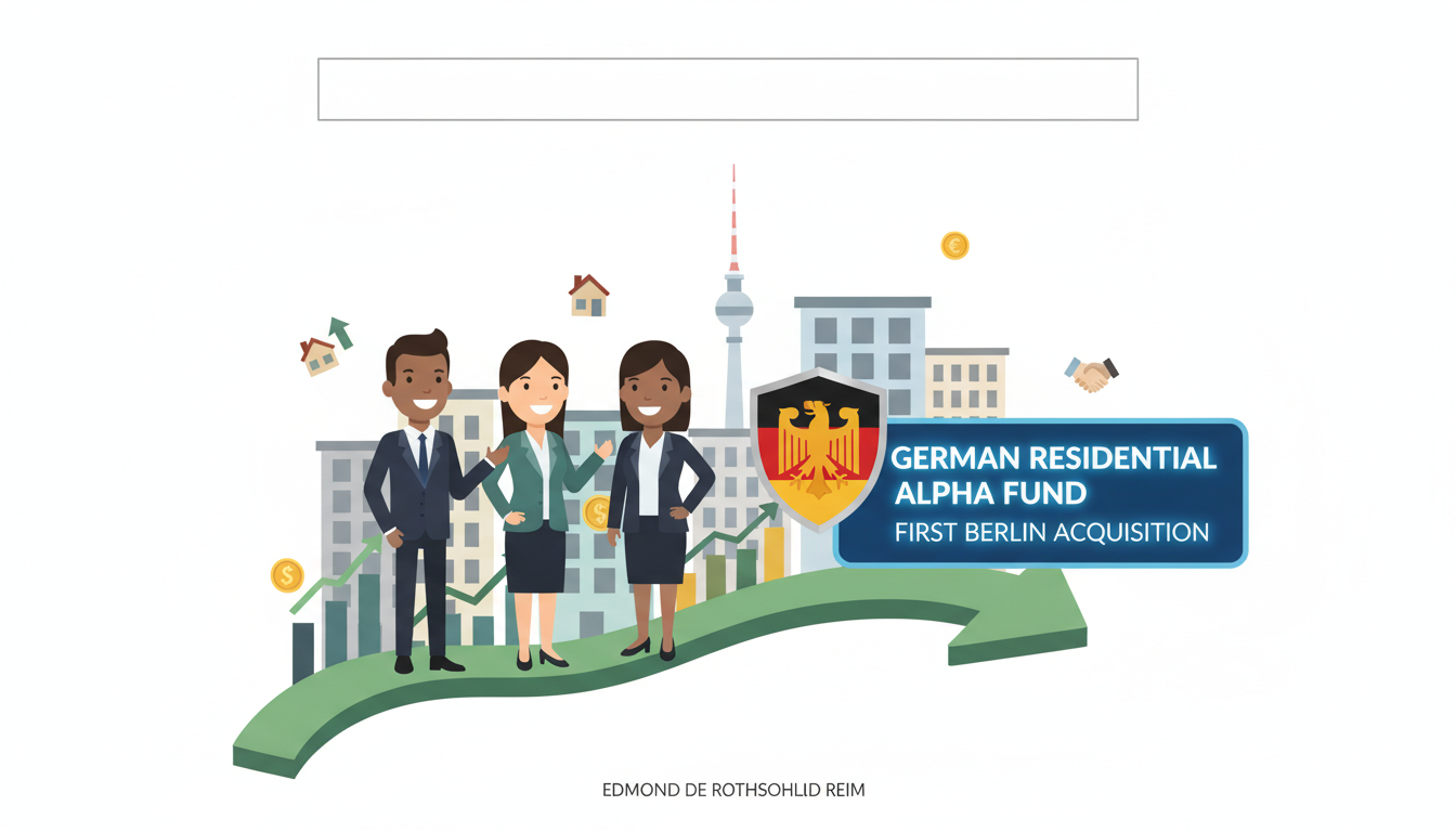 edmond de rothschild reim se positionne en allemagne avec le lancement de son fonds german residential alpha et réalise sa première acquisition immobilière à berlin, marquant une nouvelle étape stratégique.