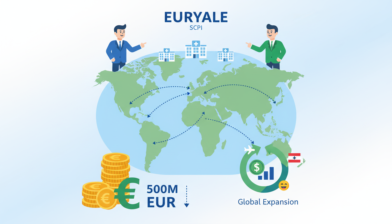 euryale investit 500 millions d'euros dans l'immobilier de santé et élargit ses scpi à l'international, renforçant ainsi son positionnement stratégique et son engagement dans le secteur médical.