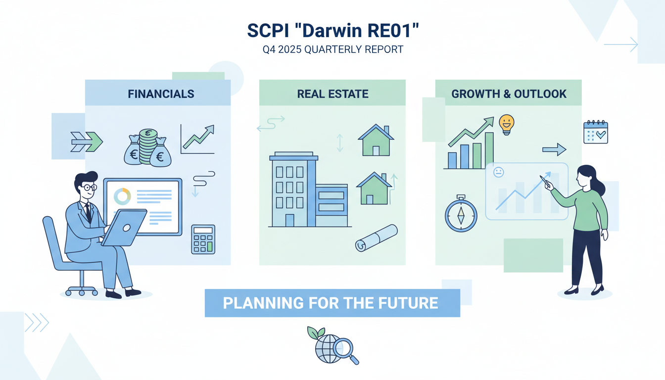 découvrez le rapport complet du 4e trimestre 2025 de la scpi « darwin re01 », avec un bilan détaillé et les perspectives pour l'avenir.