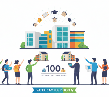 consultim partners annonce la commercialisation de 100 logements étudiants modernes sur le nouveau campus de vatel à dijon, offrant un cadre de vie idéal pour les étudiants.