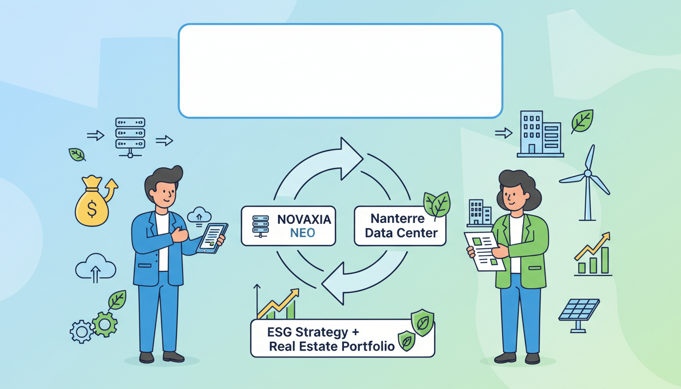 novaxia neo vend un data center à nanterre pour renforcer sa stratégie esg et valoriser son portefeuille immobilier, illustrant son engagement en faveur du développement durable et de la performance environnementale.