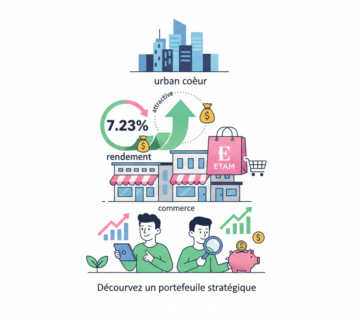 découvrez la scpi urban cœur commerce, un portefeuille stratégique incluant les enseignes etam, offrant un rendement attractif de 7,23 % pour optimiser votre investissement immobilier.