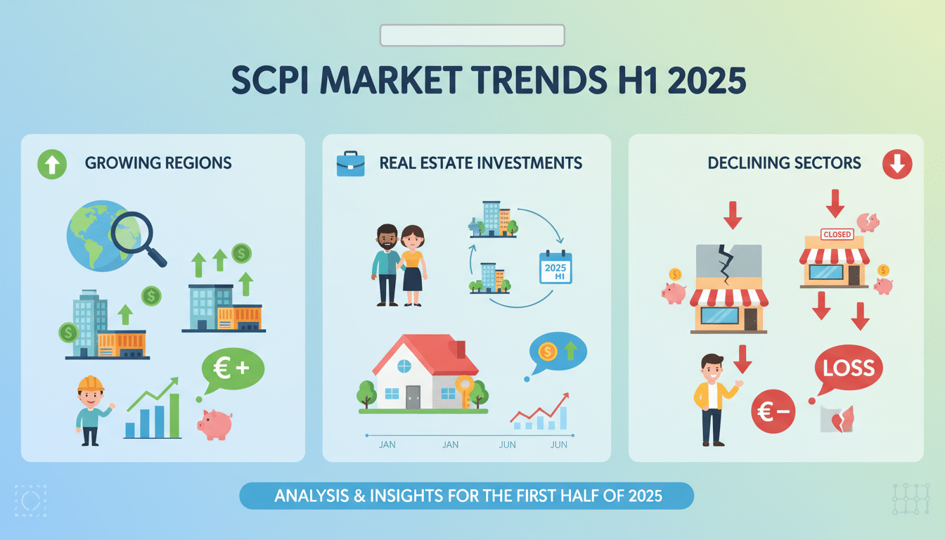 analyse complète des investissements en scpi au premier semestre 2025 : découvrez les régions prisées, les secteurs en déclin, et les tendances majeures du marché.