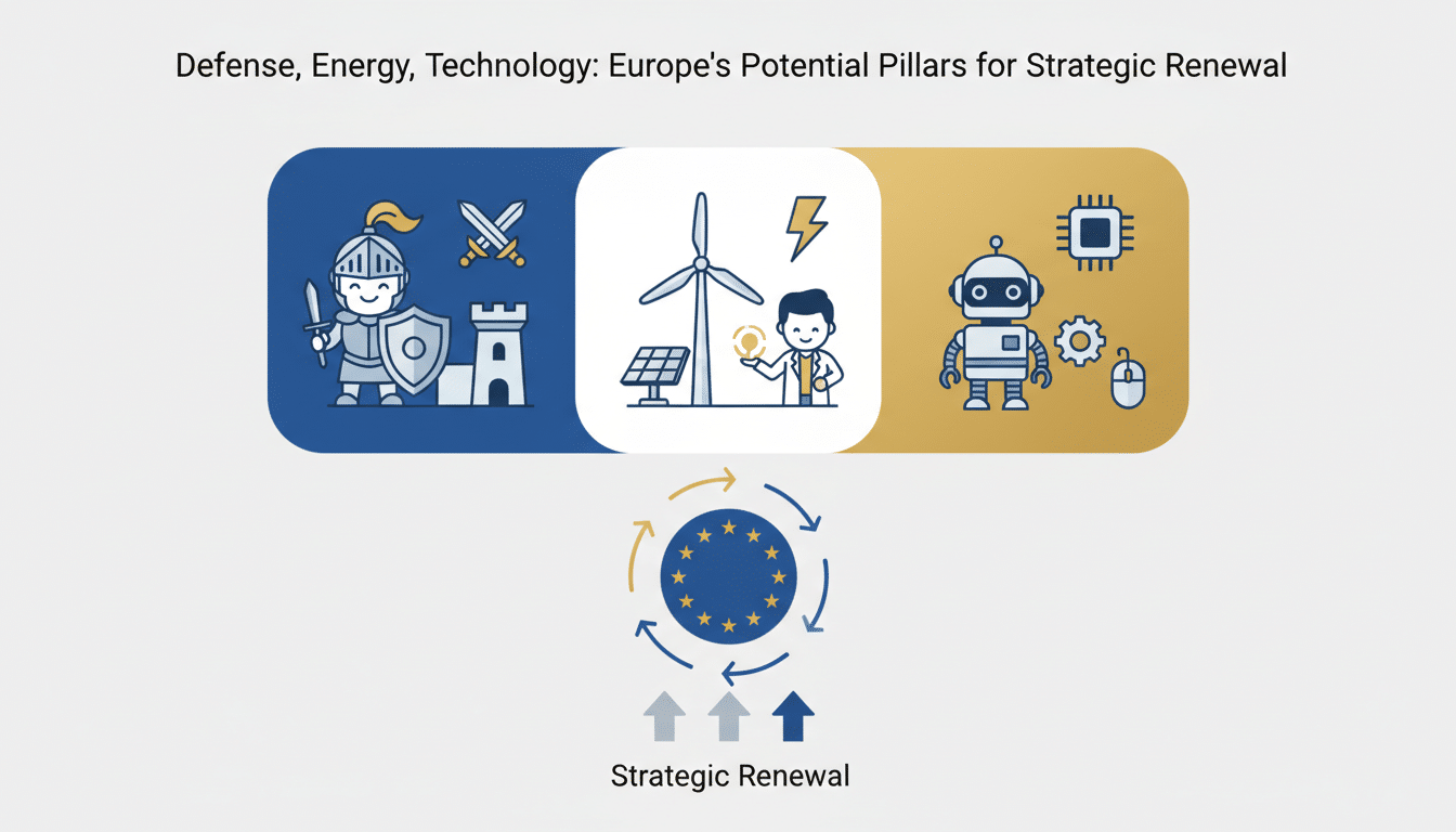 découvrez comment la défense, l'énergie et la technologie pourraient devenir les fondations du renouveau stratégique de l'europe, façonnant son avenir et sa souveraineté.