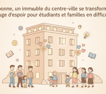 à narbonne, un immeuble du centre ville se métamorphose en un refuge d'espoir, offrant un logement sécurisé et solidaire aux étudiants et aux familles en difficulté 