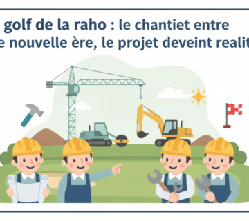 Découvrez les avancées du golf de la raho : un nouveau chapitre commence avec le chantier qui prend forme et le projet qui devient réalité 