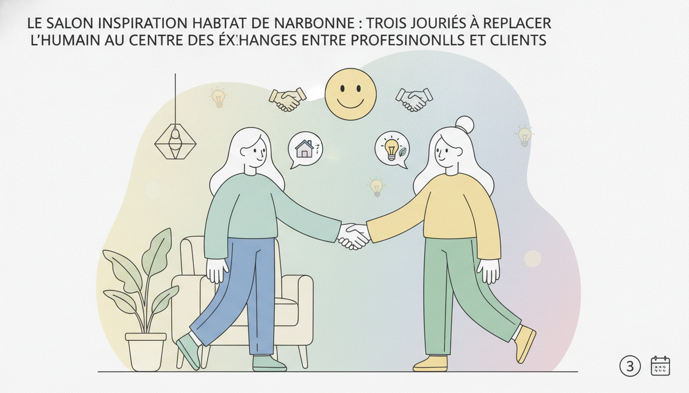 Participez au salon inspiration habitat de narbonne, un événement de trois jours dédié à privilégier les échanges humains entre professionnels et clients, pour des projets de vie personnalisés et inspirants
