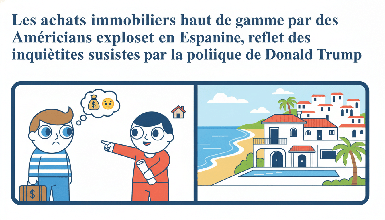 Les achats immobiliers de luxe par des américains en espagne connaissent une forte hausse, traduisant leurs préoccupations face à la politique de donald trump 