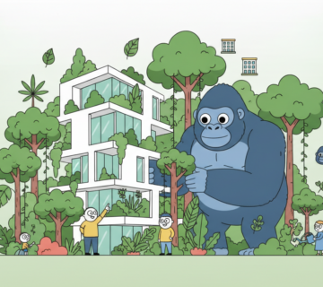 Découvrez à narbonne une résidence de prestige unique intégrant une jungle urbaine spectaculaire avec un king kong géant, alliant nature et architecture innovante 
