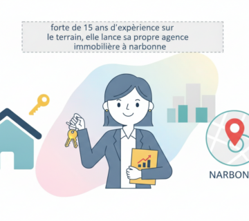 Avec 15 ans d'expérience sur le terrain, elle lance sa propre agence immobilière à narbonne pour vous accompagner dans tous vos projets immobiliers 