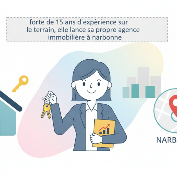 Avec 15 ans d'expérience sur le terrain, elle lance sa propre agence immobilière à narbonne pour vous accompagner dans tous vos projets immobiliers 