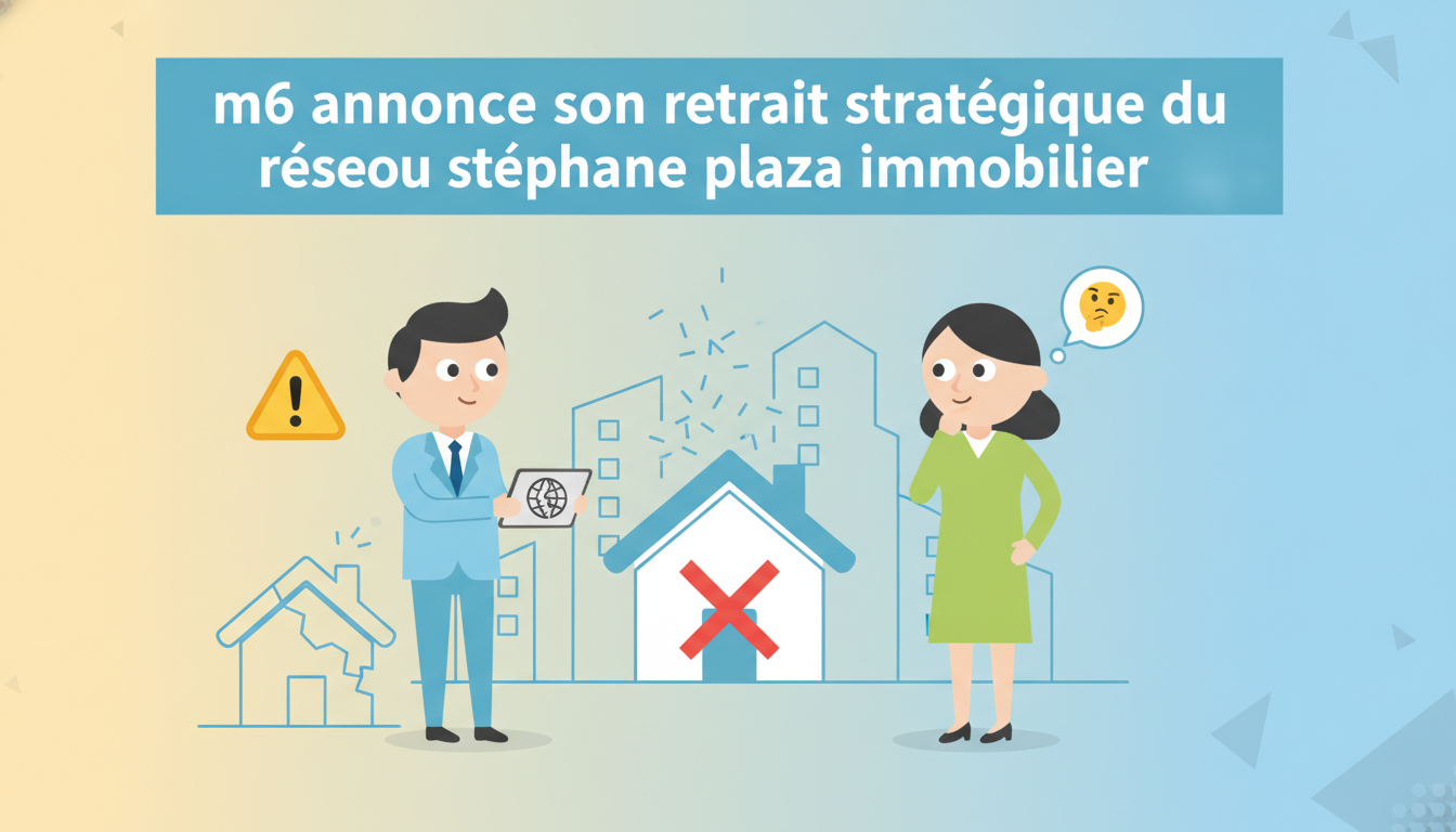 M6 annonce son retrait stratégique du réseau stéphane plaza immobilier, marquant un tournant important dans sa stratégie immobilière