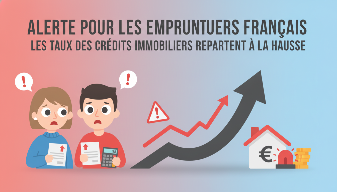 Attention emprunteurs français : les taux des crédits immobiliers sont à la hausse, impactant le coût de vos prêts et vos projets immobiliers découvrez les dernières évolutions