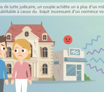 Après 13 ans de bataille judiciaire, un couple acquiert une maison à plus d'un million d'euros, devenue inhabitable à cause du bruit constant d'un commerce voisin 