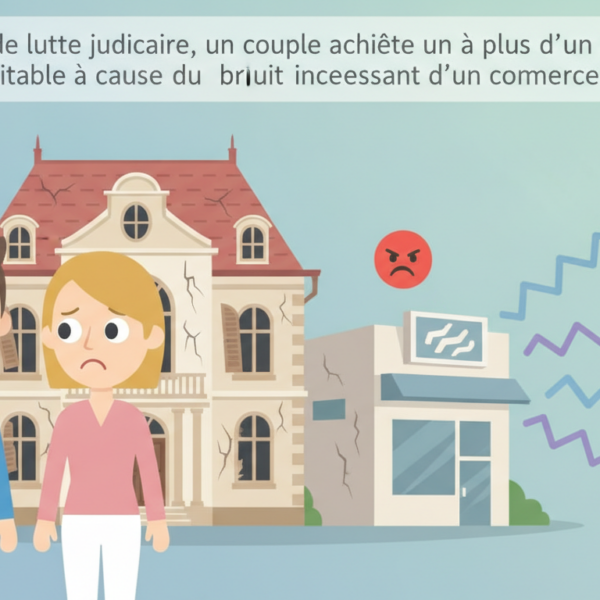 Après 13 ans de bataille judiciaire, un couple acquiert une maison à plus d'un million d'euros, devenue inhabitable à cause du bruit constant d'un commerce voisin 